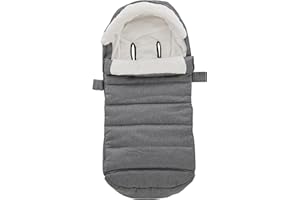 TRENDHUB Bunting Bag for UPPAbaby Vista, V2, V3, Cruz, V2, V3 RumbleSeat, V2, V3 Ridge, Minu Strollers, Warm and Ultra-Plush Waterproof Stroller Footmuff, Extendable Winter Stroller Cover, Sleeping Bag