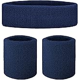 GOGO Sports Sweatband Set (1 Headband and 2 Wristbands)