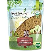 Food to Live - Organic Ginger Root Powder, 4 Ounces Non-GMO, Kosher, Bulk, Raw Ground Ginger Root, Flour, Sirtfood
