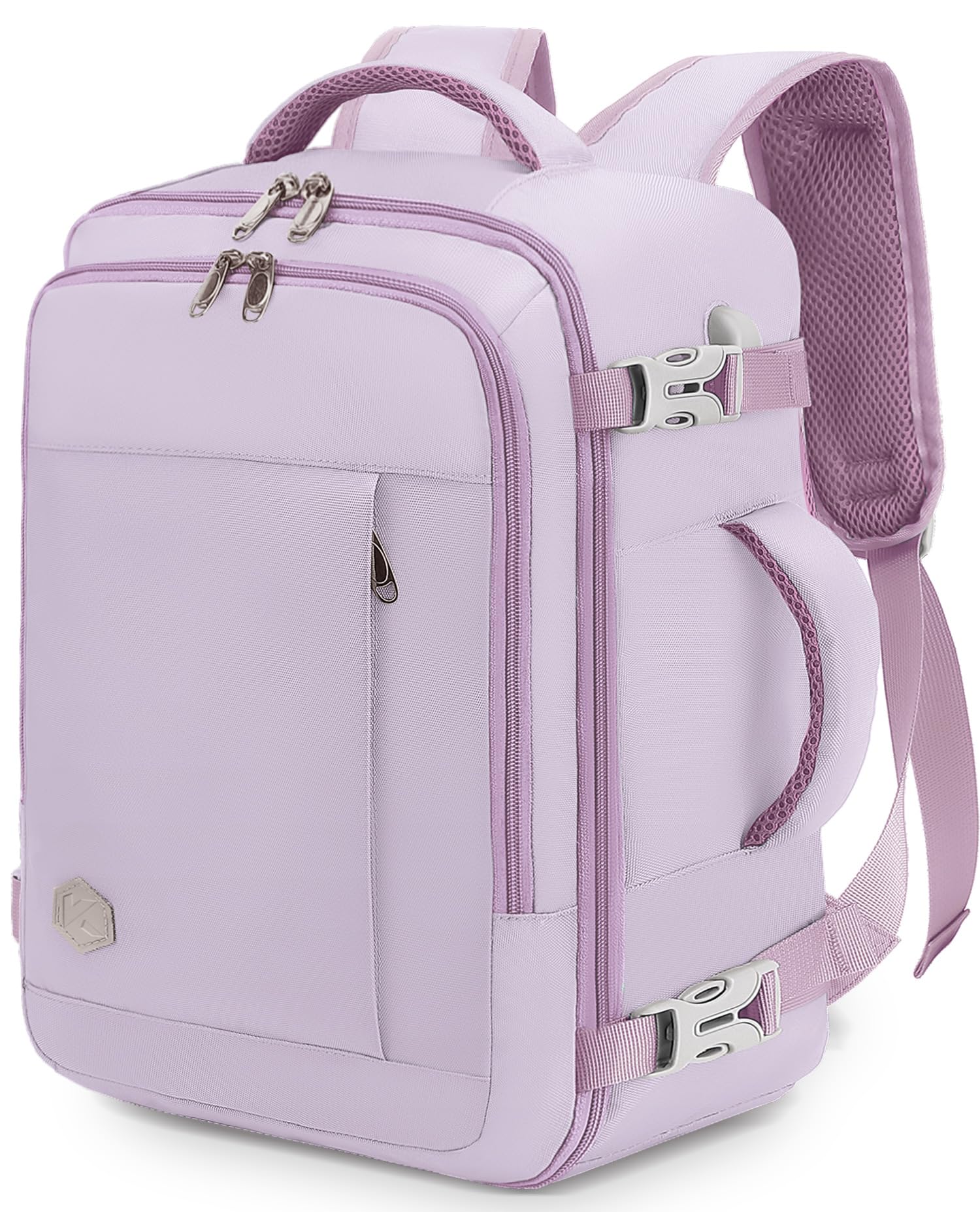 VANKEV für Easyjet Handgepäck 45x36x20 Laptop Rucksack Reiserucksack Handgepäck Tasche Rucksack 15.6 Zoll Laptop Backpack für Herren Damen Helllila