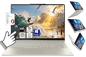 Lenovo Yoga 7 2-in-1 Laptop 16“ 2K Touchscreen, AMD Ryzen AI 5 340 Up to 4.8GHz, 16GB LPDDR5X, 1TB SSD, WiFi 7, Backlit KB, Fingerprint, Linear Pen, Win11 Pro + Office w/BWE Accessories