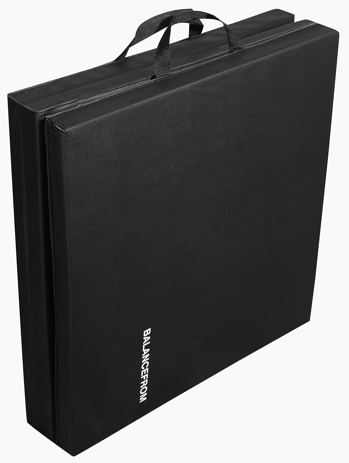 BalanceFrom 1.5" Thick Tri-Fold Folding Exercise Mat with Carrying Handles for MMA, Gymnastics and Home Gym Protective Flooring (Black): Sports & Outdoors