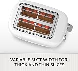 Breville Bold 2 Slice Toaster White Silver Chrome VTR037 High Lift Wide Slots view 2