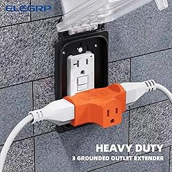 ELEGRP 3-Prong Heavy Duty Power Extender to Triple