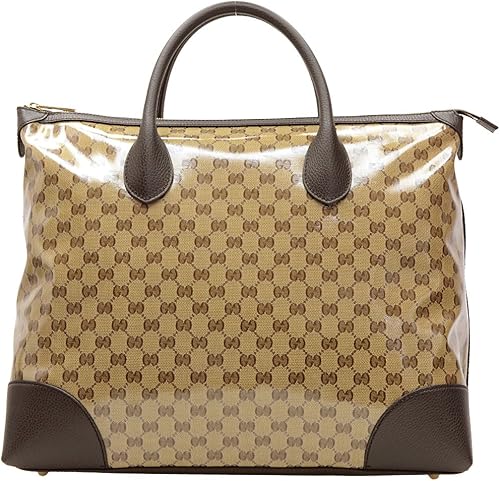 Amazon グッチ Gucci バッグ Bag メンズ トートバッグ ベージュ ダークブラウン Pvc レザー fzifg9903 アウトレット限定モデル ブランド 並行輸入品 Gucci グッチ シューズ バッグ