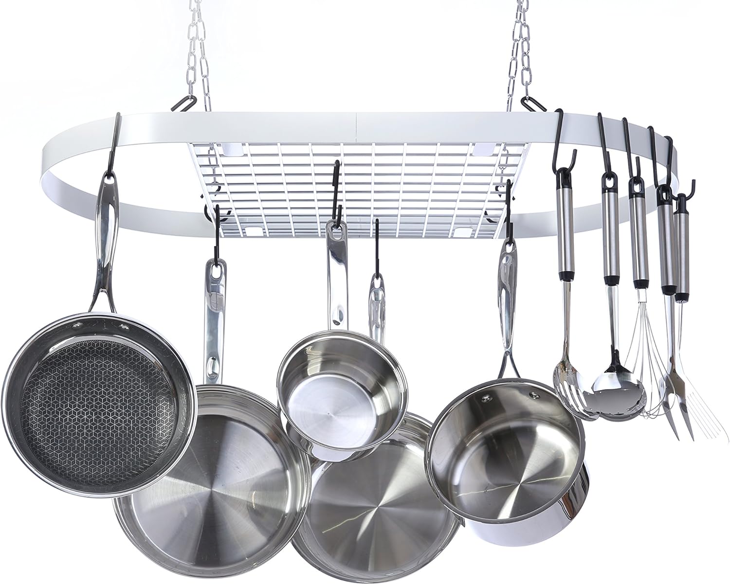 Kinetic Pot, Black with Silver Rack: Kitchen Pot Racks: Kitchen & Dining