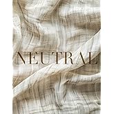 Neutral Aesthetics: Oversized Beige Decorative Book for Display and Stacking, Coffee Table Beauty, Modern Minimalist Design, Numbered Dot Grid Pages for Notes, Doodles & More