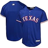 Texas Rangers MLB Kids Youth 8-20 Blue Alternate Official Team Jersey