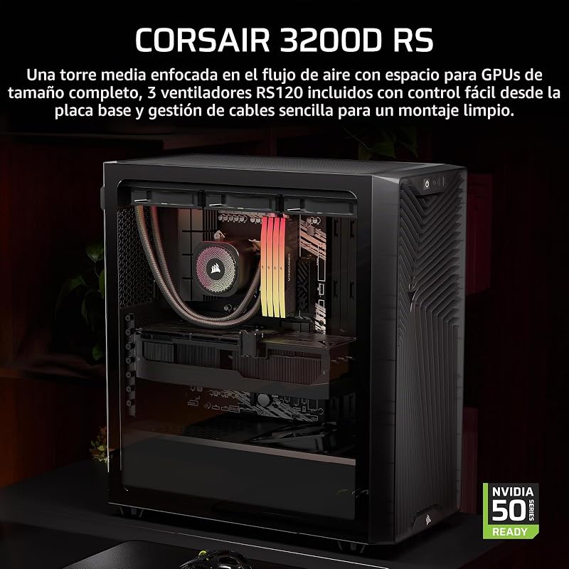 3200D RS Caja para PC Semitorre – Humo