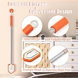 JEHONN 4-in-1 Shower Scrubber with Long Extendable Handle 4 Attachments view 6