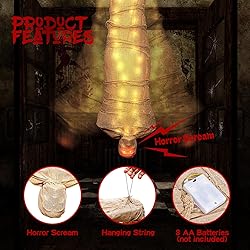 Dendrim 68" Halloween Hanging Cocoon Corpse Prop