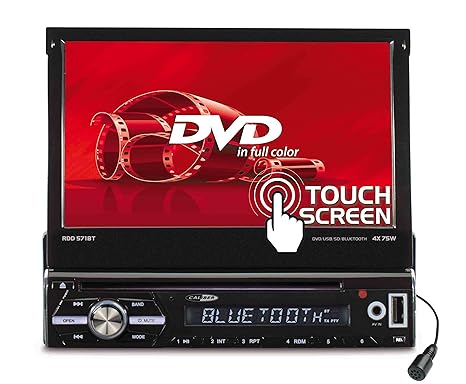 Caliber RDD571BT Moniceiver, 1Din Autoradio ; 7Zoll TFT Schirm / DVD mit Anschluss für Rückfahrkamera, inkl. Fernbedienung, B