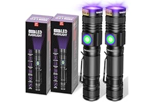 DARKBEAM UV 395nm Light Woods lamp USB Rechargeable Portable Blacklight LED Ultraviolet Flashlight Mini Pocket Clip Zoomed, P