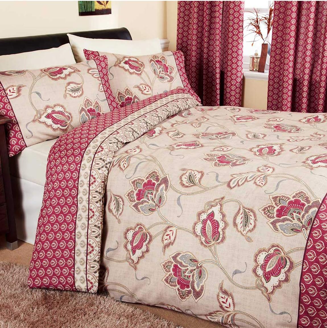 Catherine Lansfield Kashmir Collection Quilt Cover Or Multicoloured
