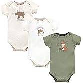 Hudson Baby Unisex Baby Cotton Bodysuits, Forest Fox, 9-12 Months