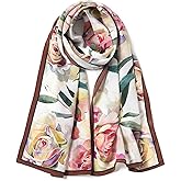 SHIROUYU 100% Mulberry Silk Women's 55”*14” Long Scarf Headscarf and Neck Scarf - Rectangular Hair Towel with Gift Packed