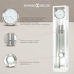 Howard Miller Whitelock Floor Clock, Beveled Glass