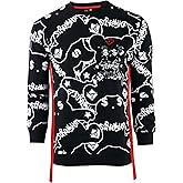 SCREENSHOT Mens Urban NYC Graffiti Hip Hop Fleece Pullover Active Fashion Crew Neck Sweatshirt Top