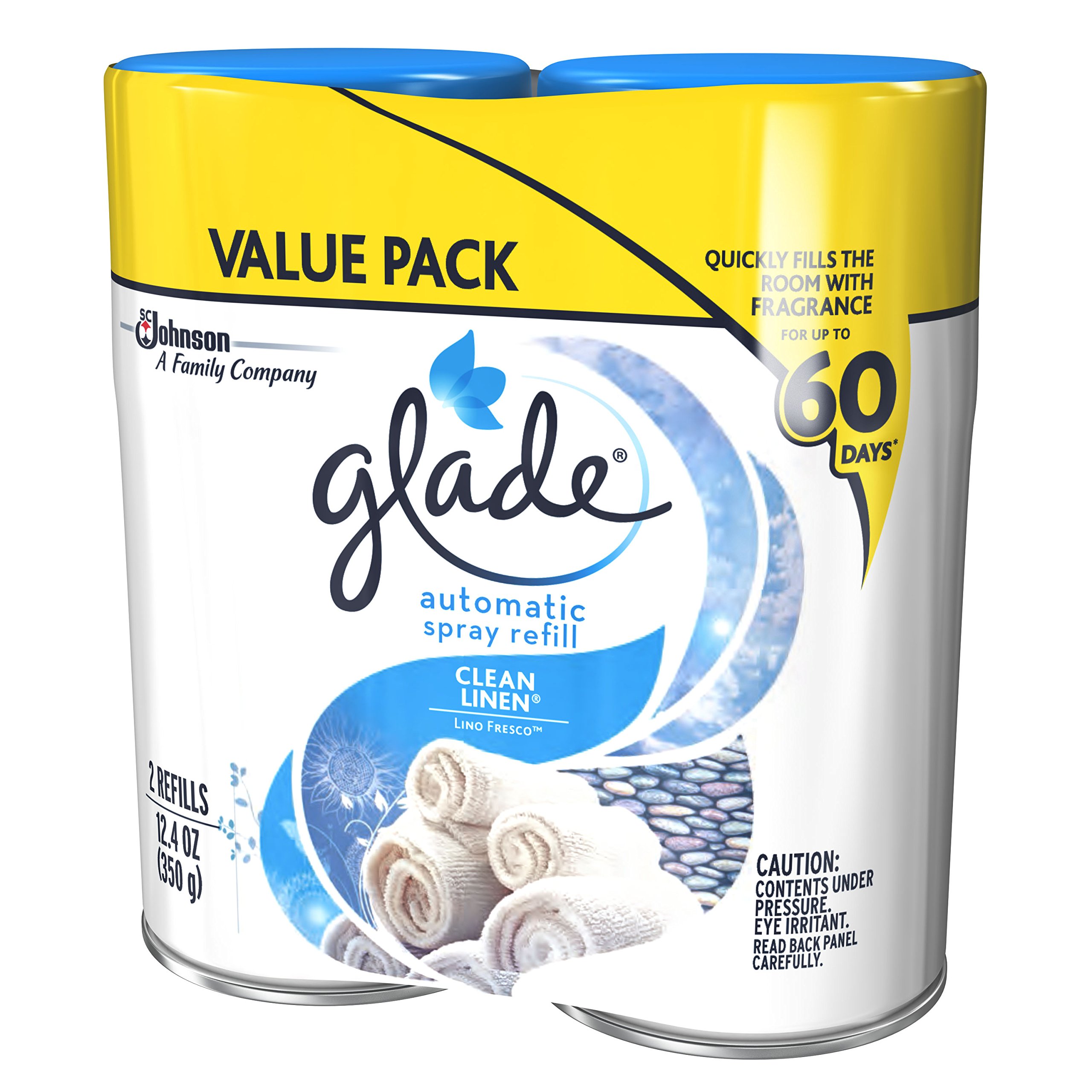 Glade Automatic Spray Air Freshener Refill, Clean Linen, 6.2 Ounce