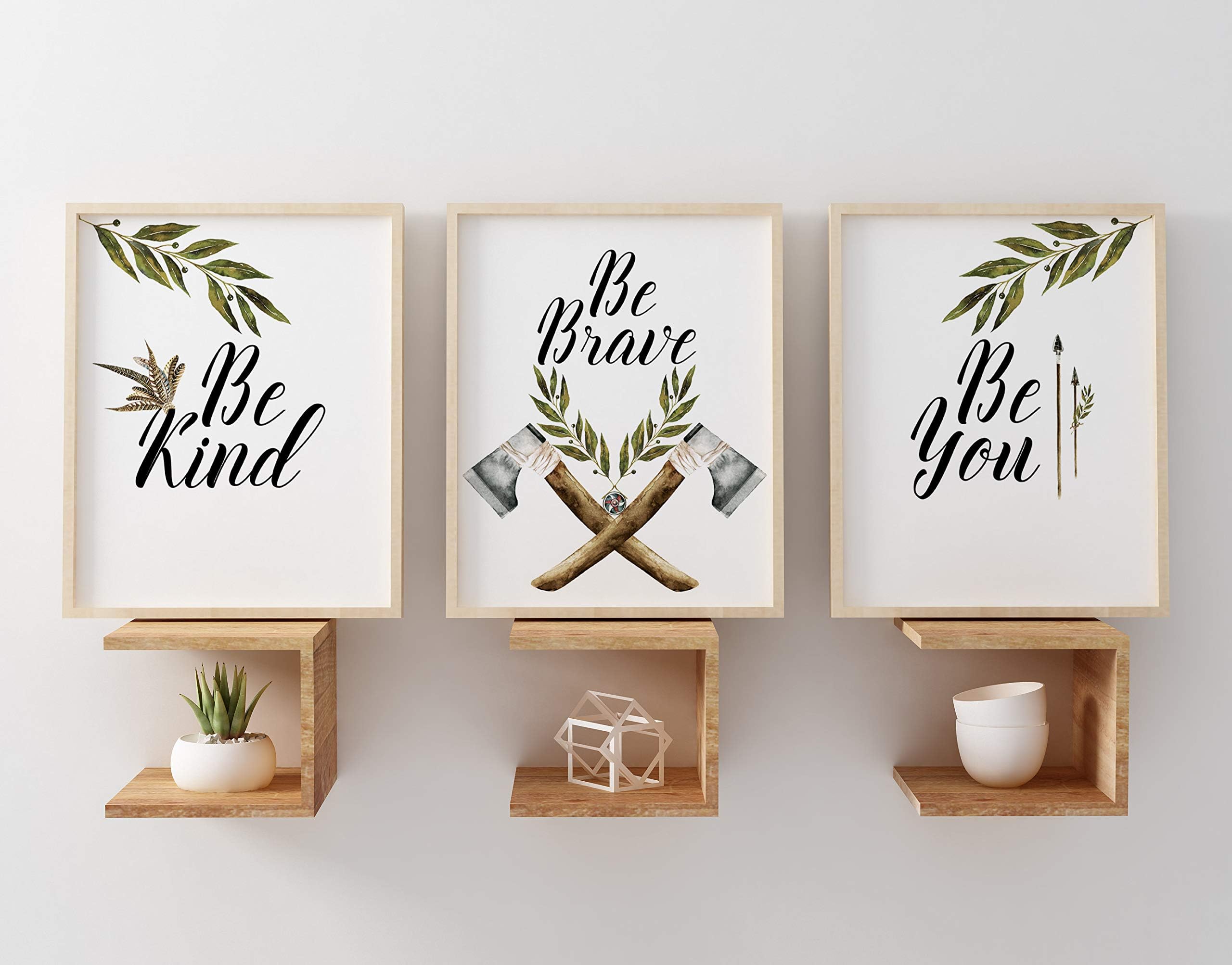 Be Kind be Brave be You Print Boys Room Decor Boys Room Wall Art Indian Wall Art Kids Room Wall Decor Boho Nursery Decor Arrows Printable