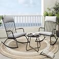 Amazon.com : Grand patio 3-Piece Outdoor Rocking Chair Set, Steel ...