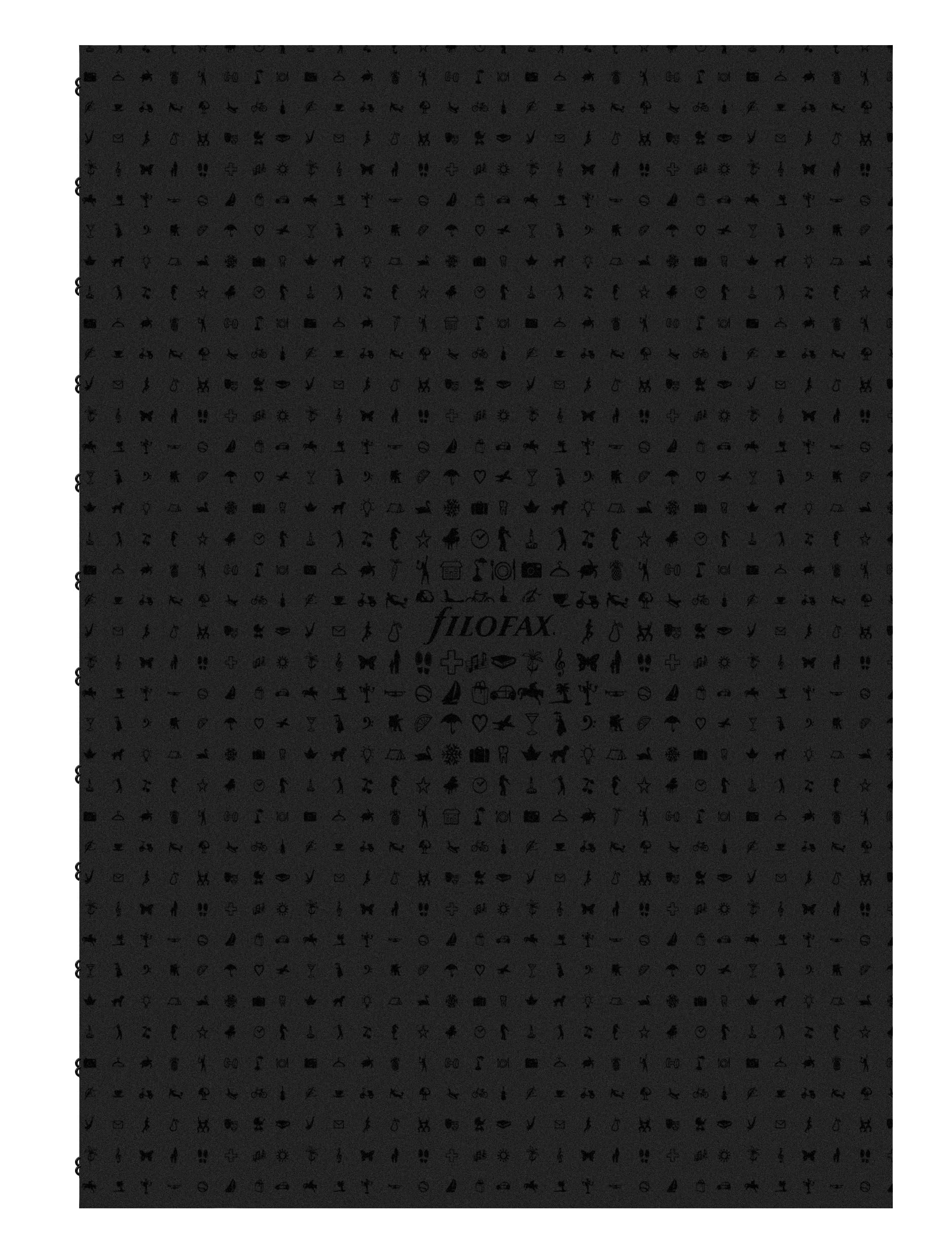Filofax Icon A4 Folio Refill Ruled Black