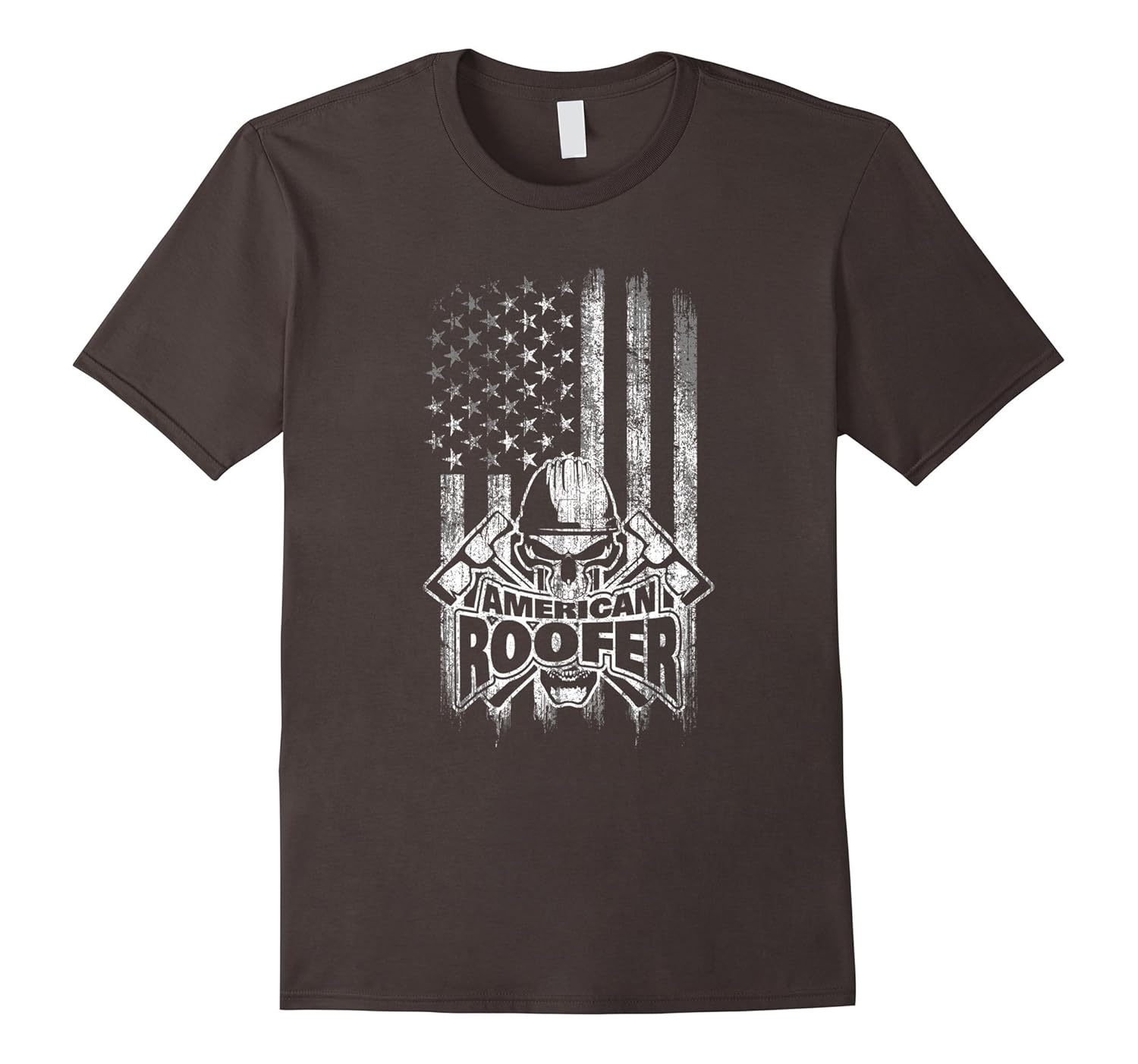 Roofer TShirt American Flag Roofing DesignVaci Vaciuk