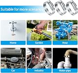 WELHAEPI 20 Pcs Hose Clips Adjustable 6-51mm 304 Stainless Steel Jubilee Clips view 7