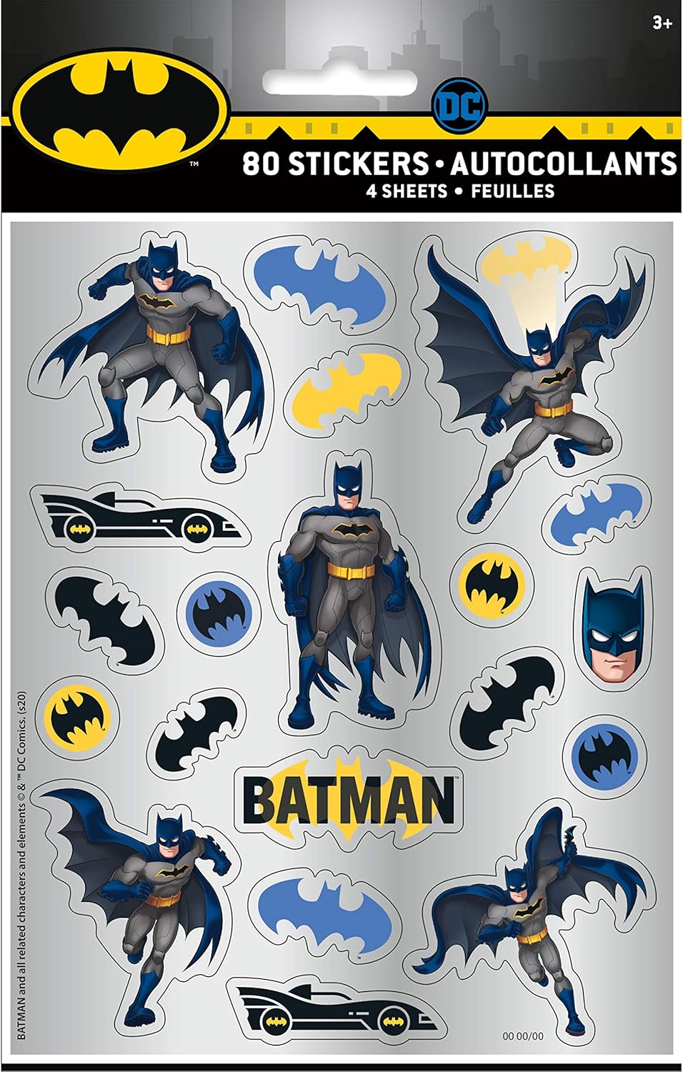 Bold & Dynamic Batman Sticker Sheets (13cm x 20cm) - Perfect for Party Favors Craft Projects & Superhero Fans - 4ct - Image 3