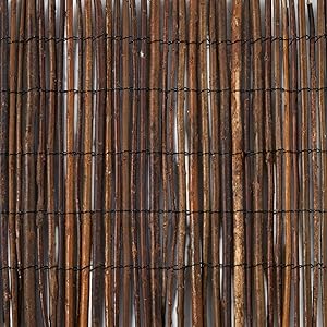Master Garden Products WF Screen, 4 by 14-Feet Willow Fencing, 4 feet High x feet Long, Brown