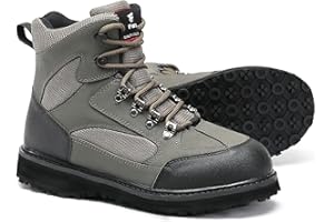 8 Fans Wading Boots for Men,Anti-Slip Rubble Sole Comfortable Durable Material Good for Fishing or Hunting