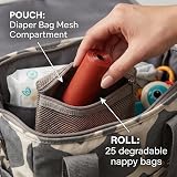 Tidyz TidyZ 100 Nappy Bags with Tie Handles 4 Rolls 25 Pack Degradable view 2