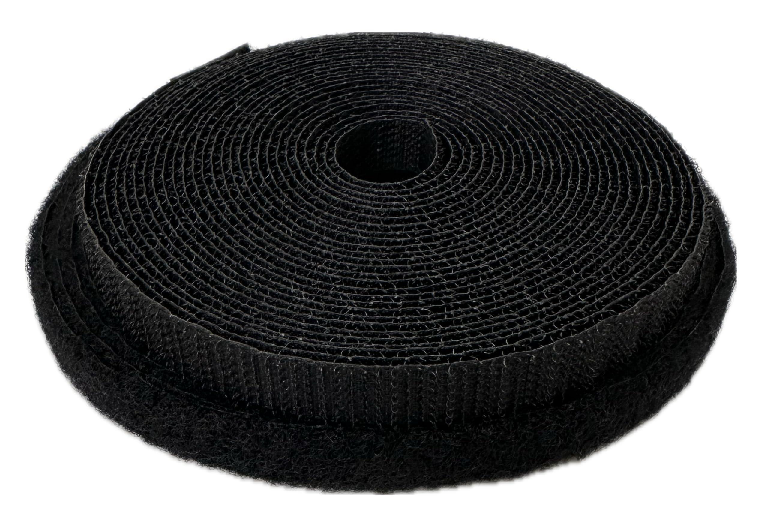 10mm Velcro® Brand Hook & Loop Black Sew On 5m Rolls