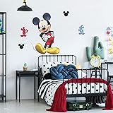 Disney Mickey Mouse Wall Decal - Mickey Mouse Bedroom Decor Wall Stickers with 3D Augmented Reality Interaction 29" Tall x 20
