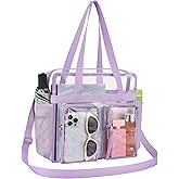 Oraben Clear Tote Bag Clear Bag Stadium Approved 12x6x12 Stadium Bag for Work, Sports Games,Gym