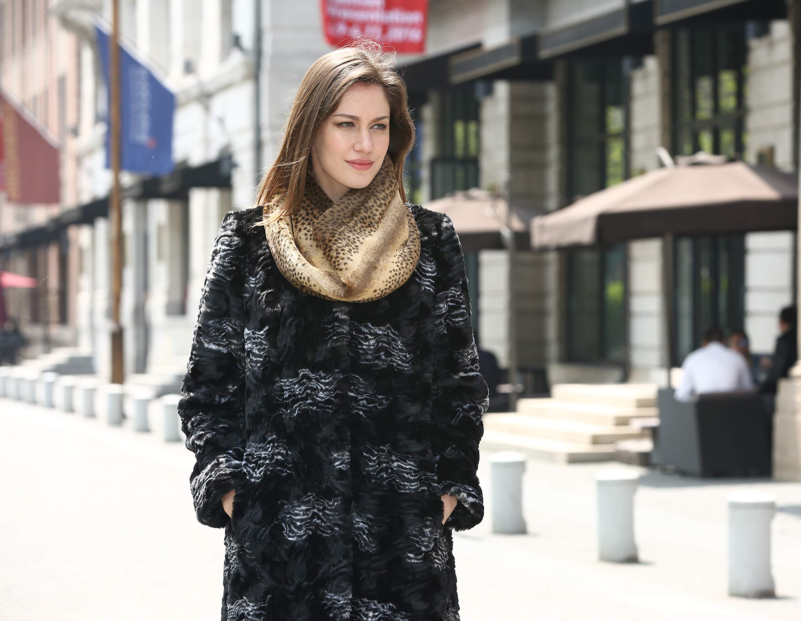 Clearance!Adelaqueen Women's Fabulous Faux Fur Infinity Scarf Multiple Colors Clearance!Adelaqueen Women's Fabulous Faux Fur Infinity Scarf Multiple Colors