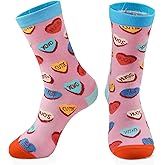 Jztfrie Valentines Socks Love Hearts Socks for Women Funny Cute Novelty Socks Valentines Decor Gifts