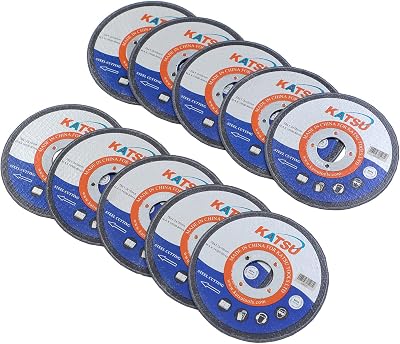 KATSU 76mm Steel Cutting Disc 10pk 1.0mm Metal Cut Off Wheels for Mini Grinder