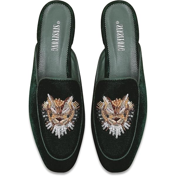 Elegant Lion Embroidered Loafers Lion Rampant Black Velvet | Crockett & Jones – Crockett  main image 2