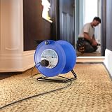 Masterplug Four Socket 40m Open Cable Reel Heavy Duty Blue/Black 13A 4G view 6