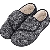 LongBayMen's Diabetic House Slippers Memory Foam Comfy House Shoes Extra Wide Non Slip
