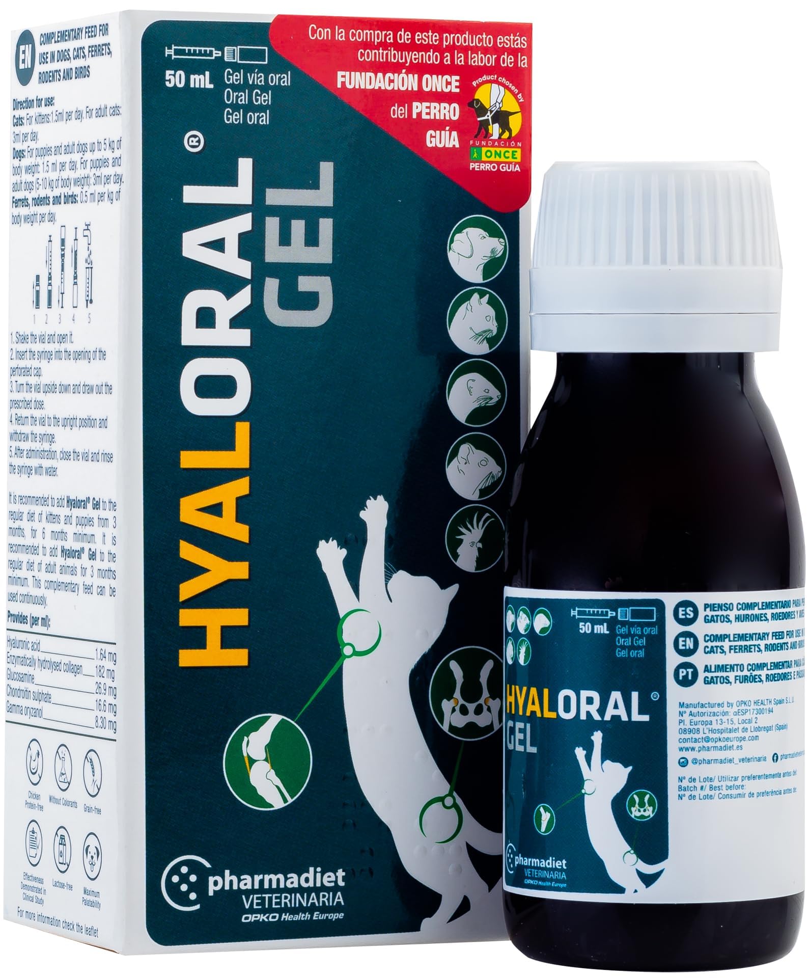 FARMADIET Hyaloral Gel 50 Ml Dogs/Cats