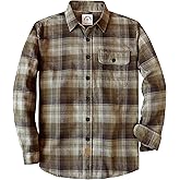 Dubinik®Mens Flannel Shirts Long Sleeve Flannel Shirt for Men Warm Casual Soft Cotton Button Down Plaid Mens Flannel Shirt