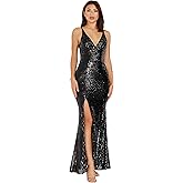 Dress The Population Womens Iris Bodycon Maxi Dress