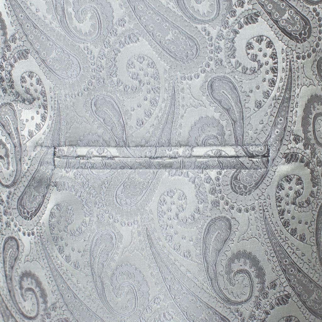 Men's 4pc Paisley Design Formal Tuxedo Dress Vest Necktie Bowtie Handkerchief Set at  Men’s Clothing store