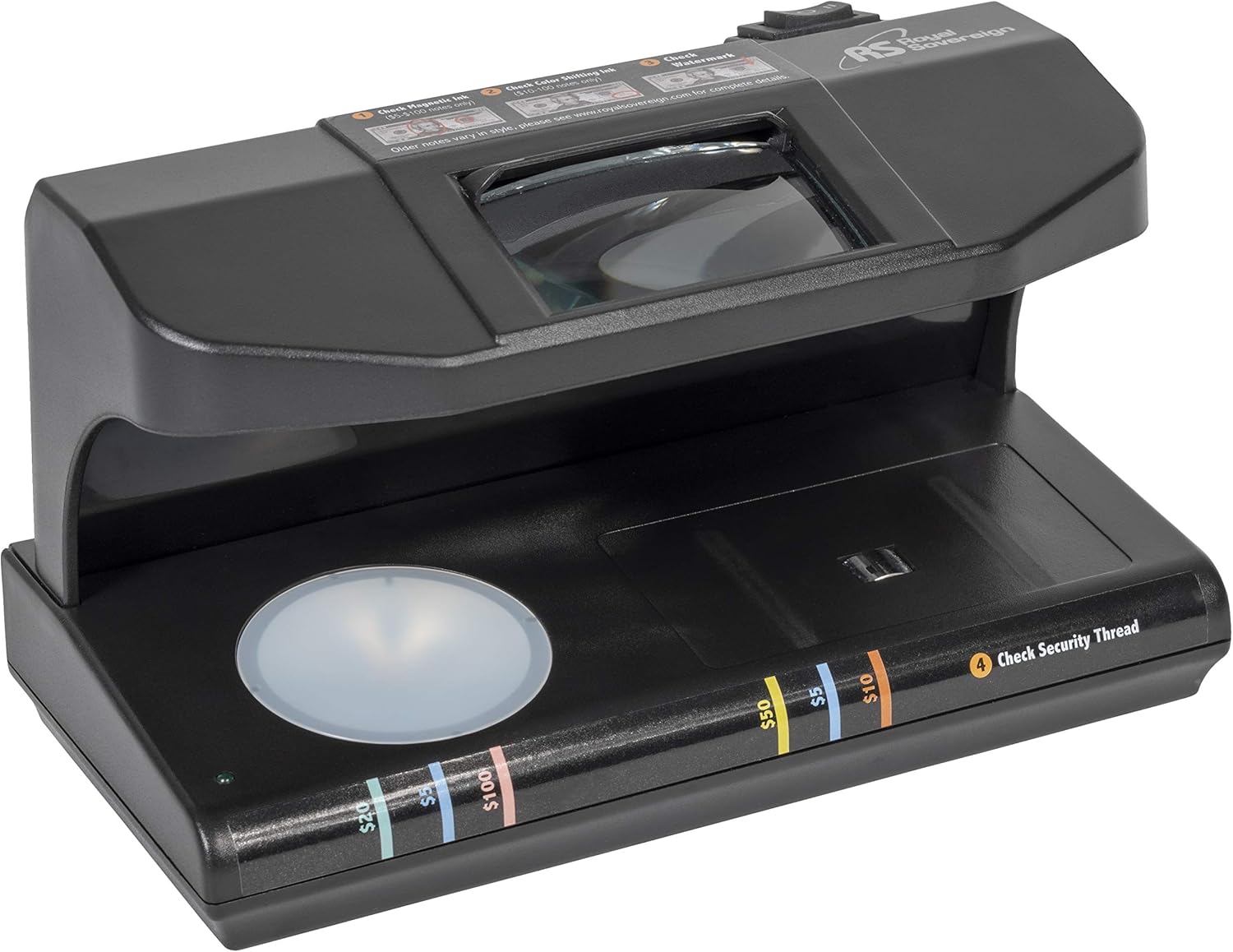 Royal Sovereign Four-Way Countertop Counterfeit Detector (RCD-3000) : Office Products
