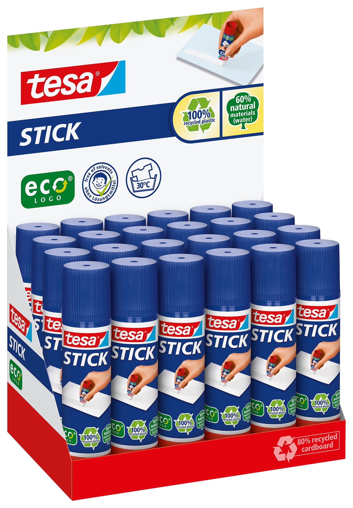 Tesa 57024 Pack of 24 10 g Eco-Friendly Glue Sticks