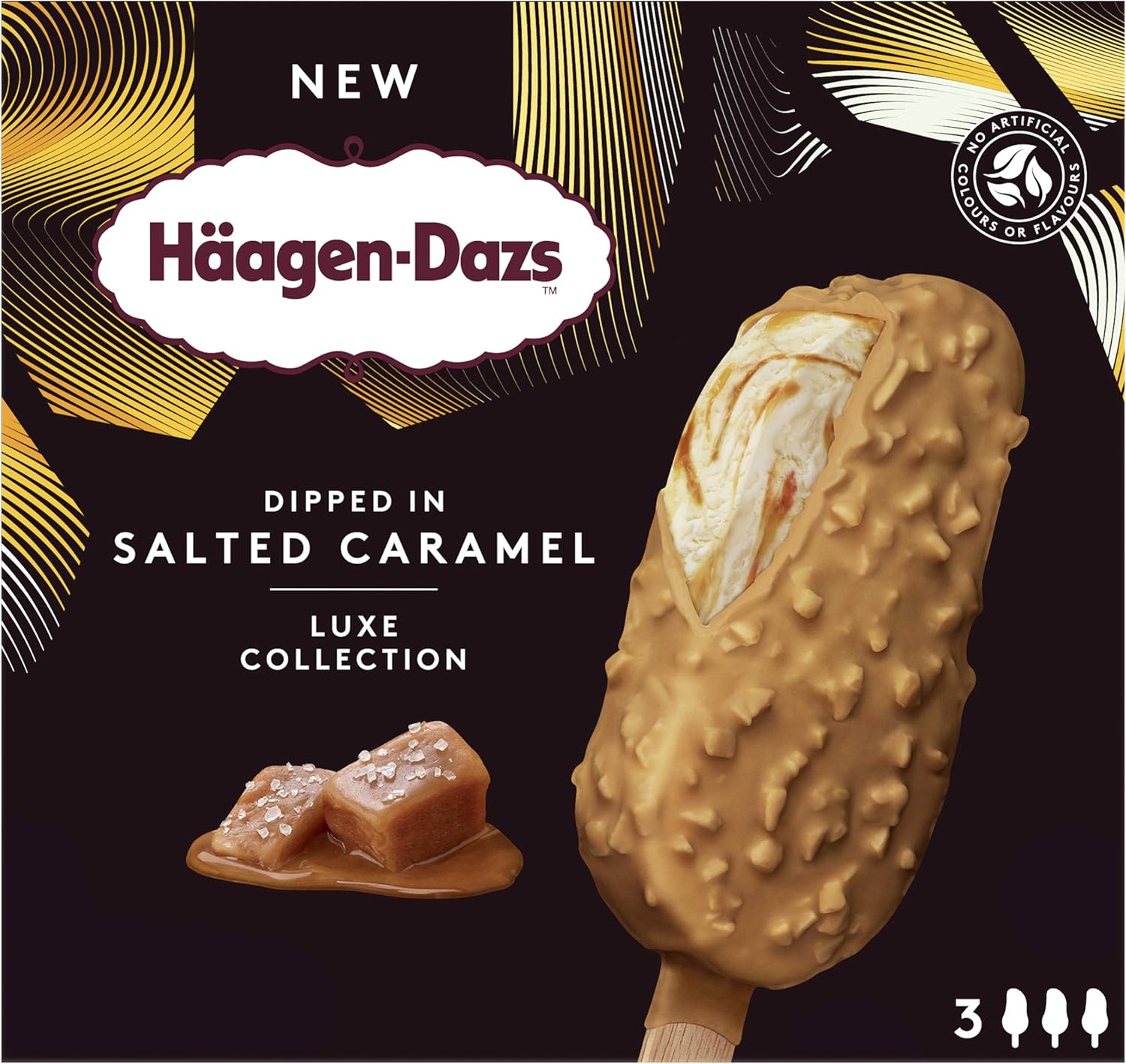 Haagen Dazs Creme Glacee Pack De Batonnets Dipped In Salted Caramel Amazon Fr Epicerie