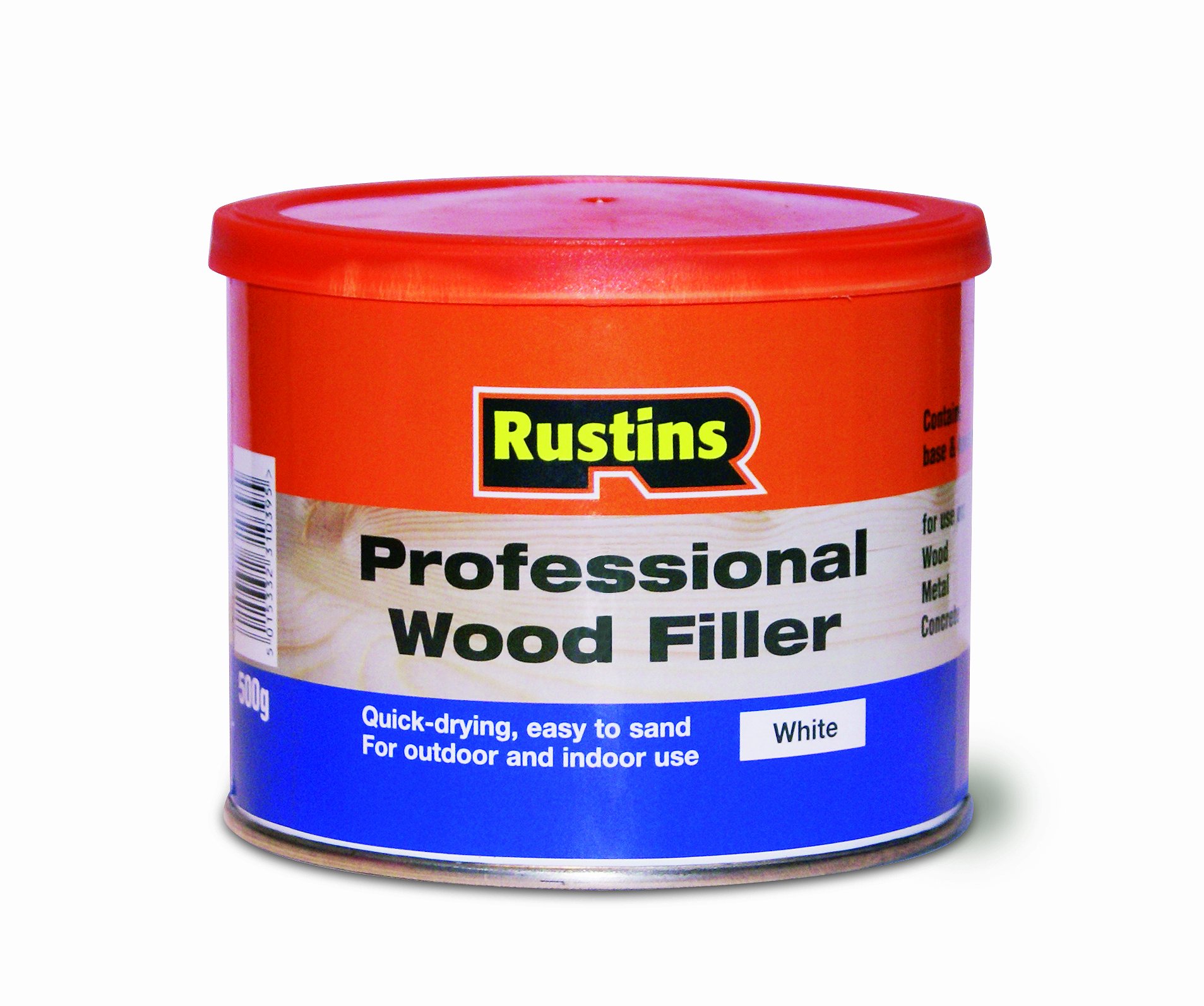 Rustins Professional Wood Filler White 1KG