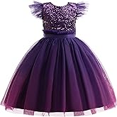 GetWish Girls Sequin Formal Dress Kids Fancy Sparkly Pageant Party Birthday Prom Princess Ball Gown Dresses for Girls
